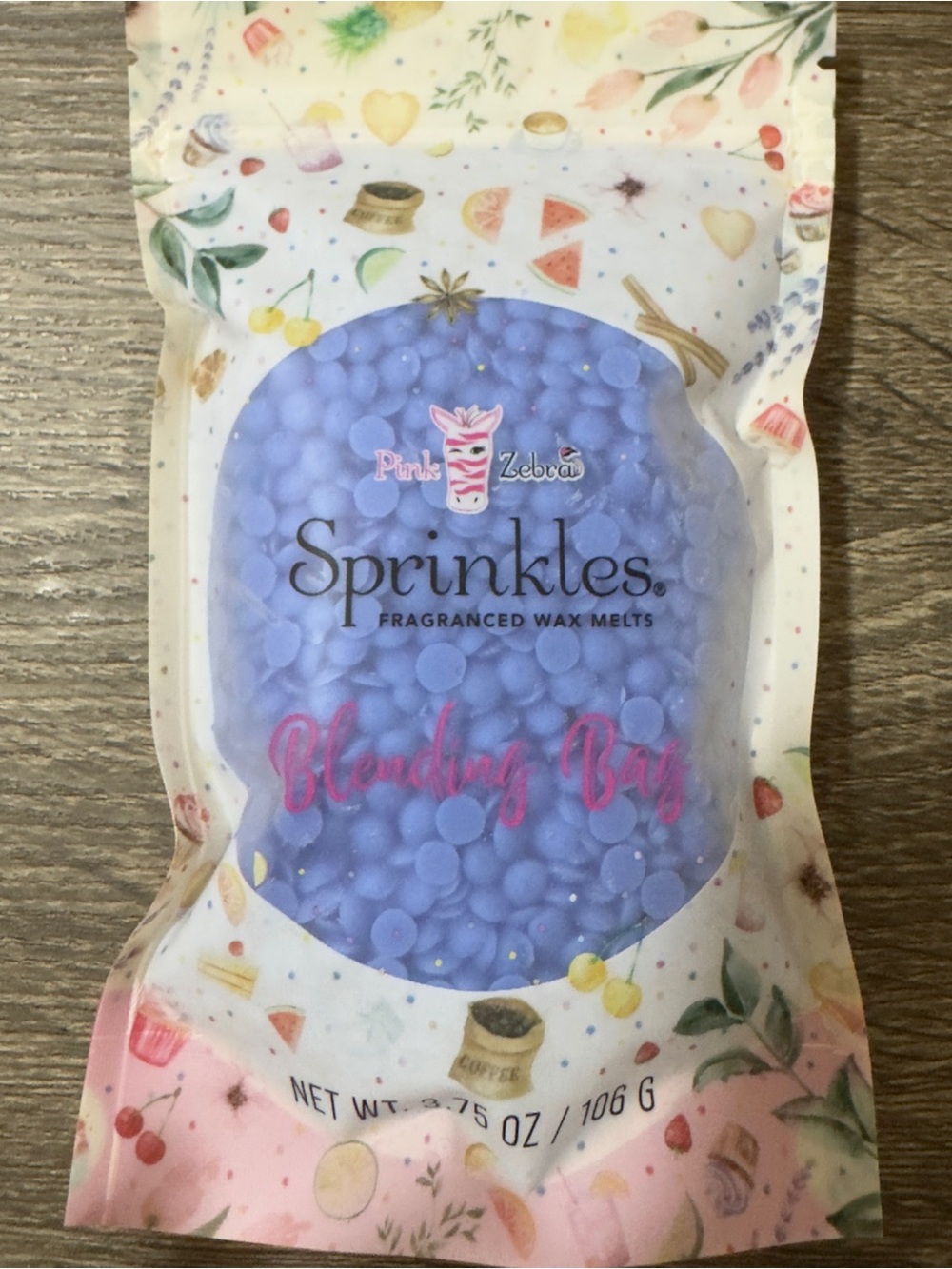 Pink Zebra Sprinkles Blending Bag Wax Beads